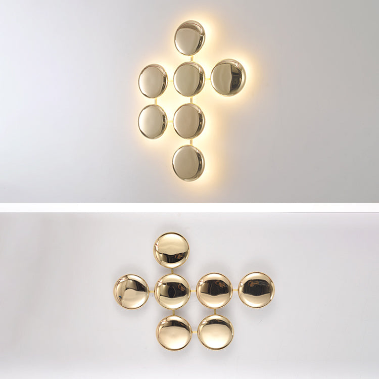 Titanium Round Circle 10/14/24 14-Light Wall Lamp