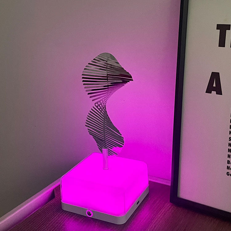 Stainless Steel ABS Cubic Table Lamp
