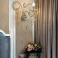 Glass Crystal Candelabra Hardware Wall Lamp