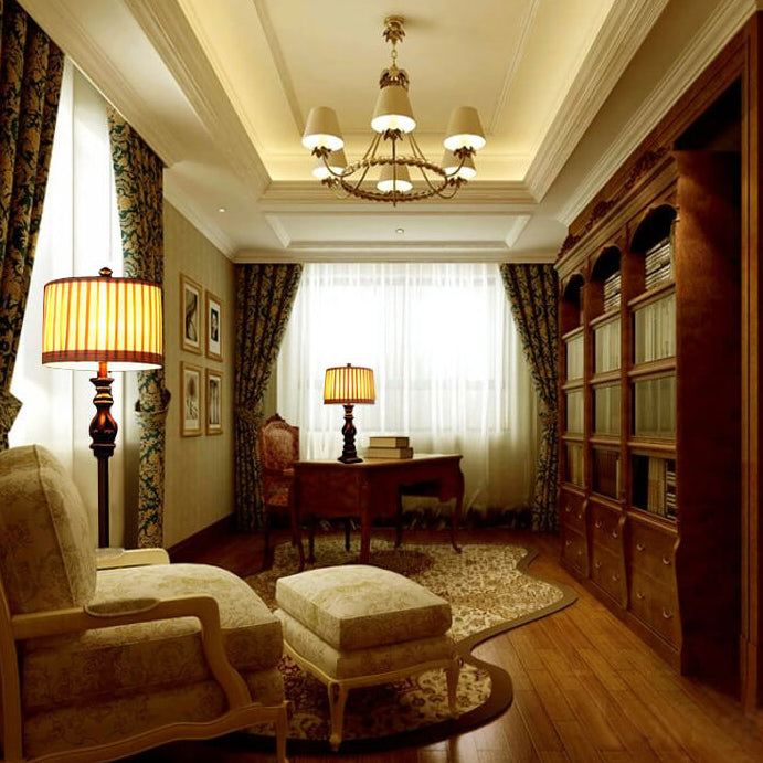 Modern European Retro Pleated Floor Lamp