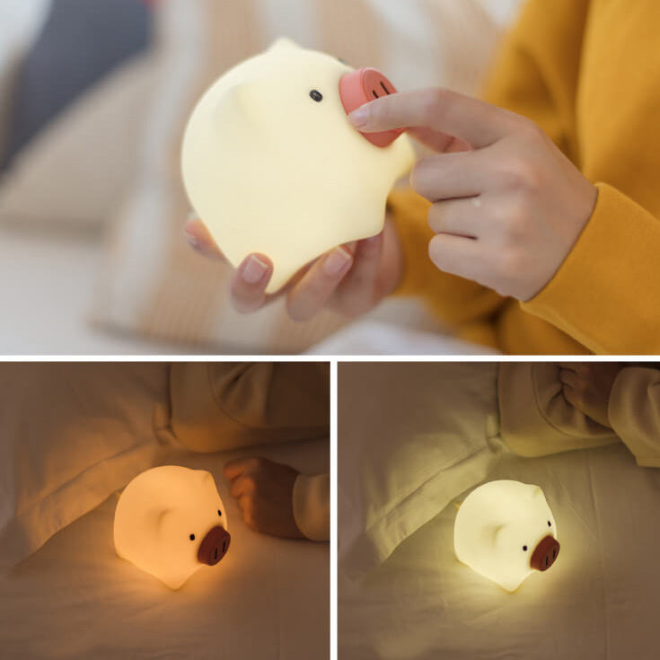Cute Pig Touch Timer Table Lamp