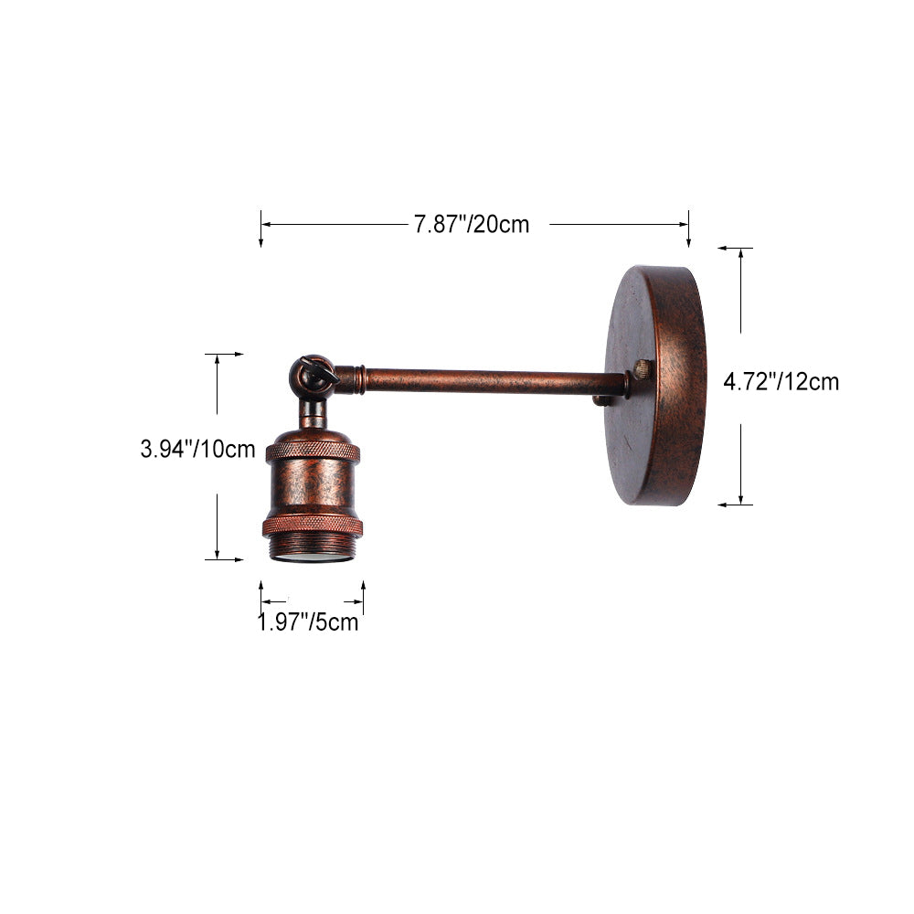 Round Iron Living Room Wall Lamp