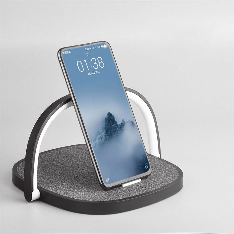 Wireless Charging Round Flat Table Lamp