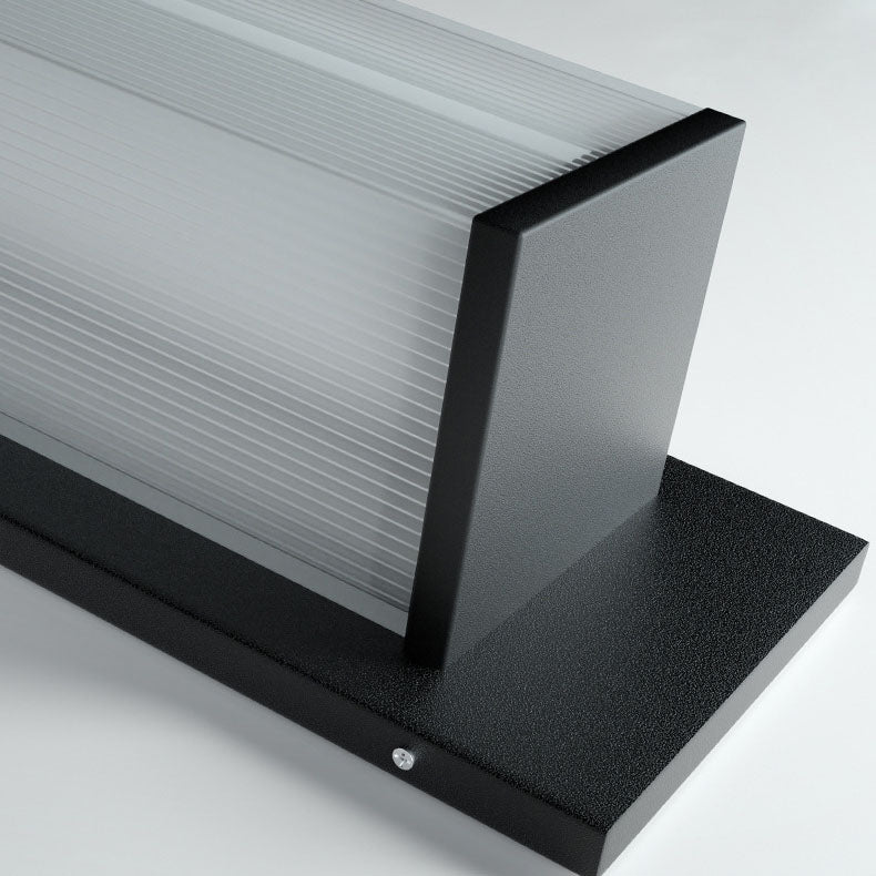 Rectangular Stainless Steel Acrylic Outdoor Light
