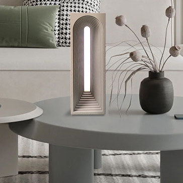Rectangular Cement Table Lamp