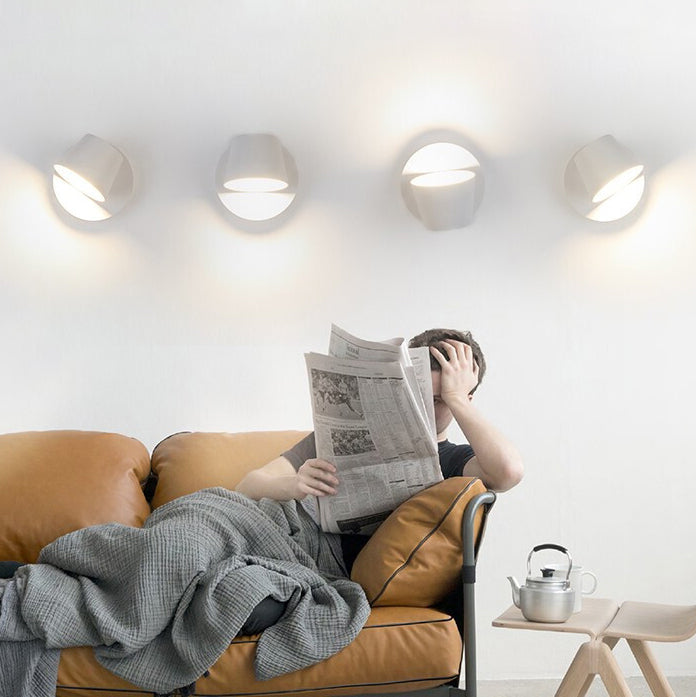 Dome Frosted Rotatable Aluminum Wall Lamp