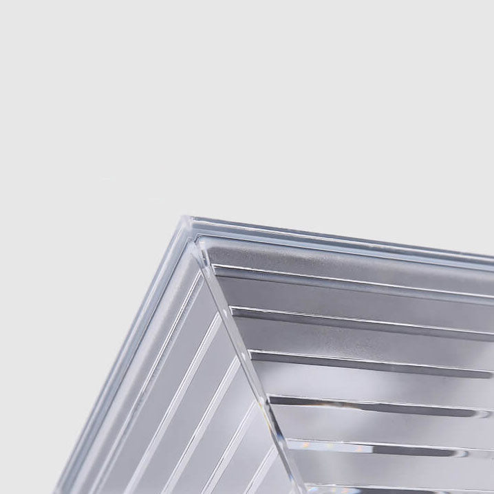 Square Black Aluminum Plastic Outdoor Light