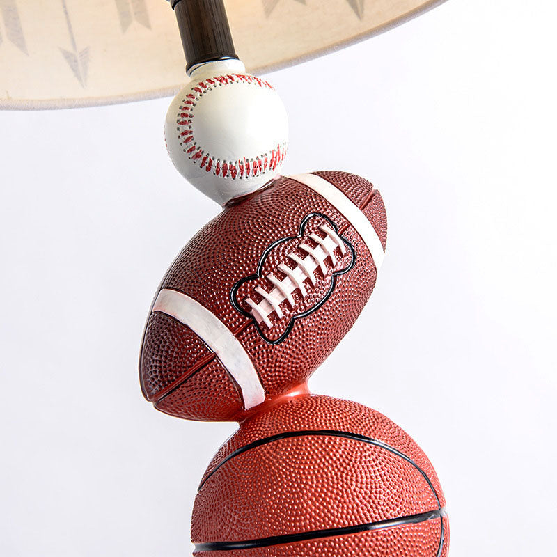 Cylinder Basketball Rugby Tennis Table Lamp
