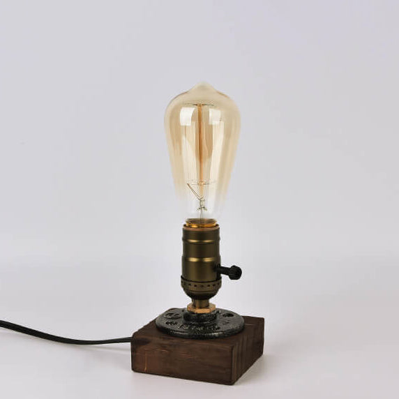 Candelabra Iron Pine Table Lamp