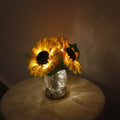 Sunflower Glass Vase Table Lamp