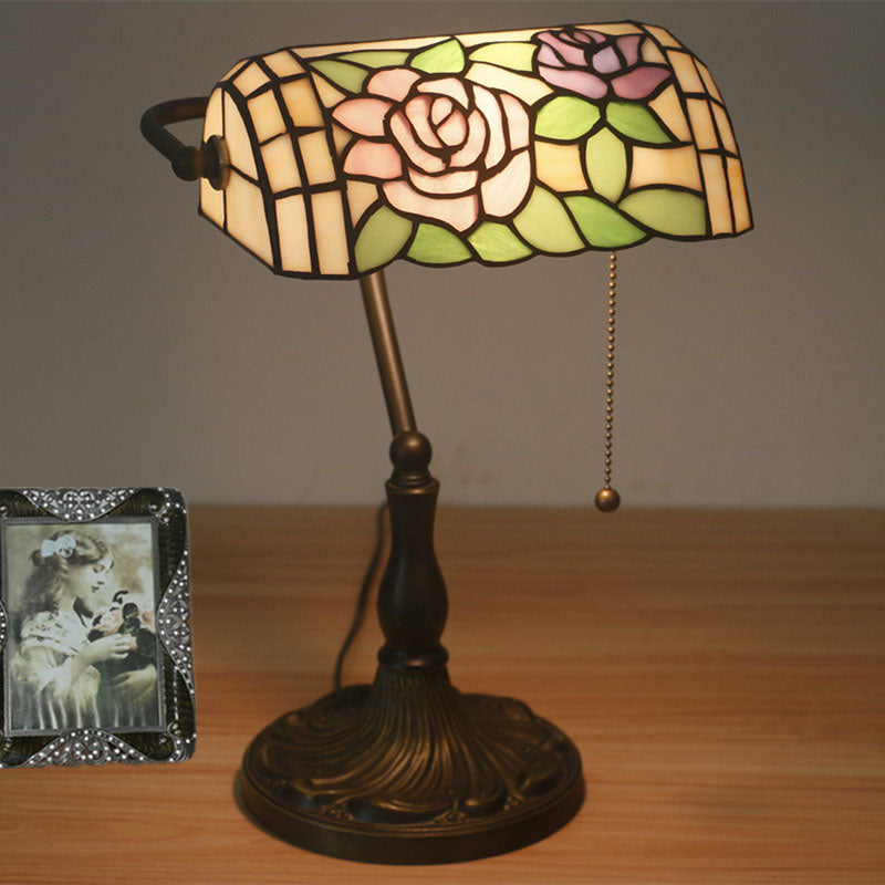 Half Cylinder Rose Zinc Table Lamp