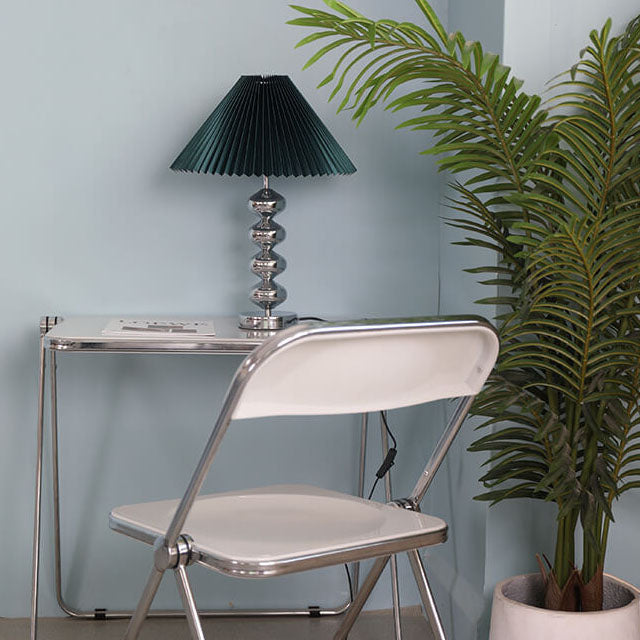 Pleated Paper Hardware Home Table Lamp
