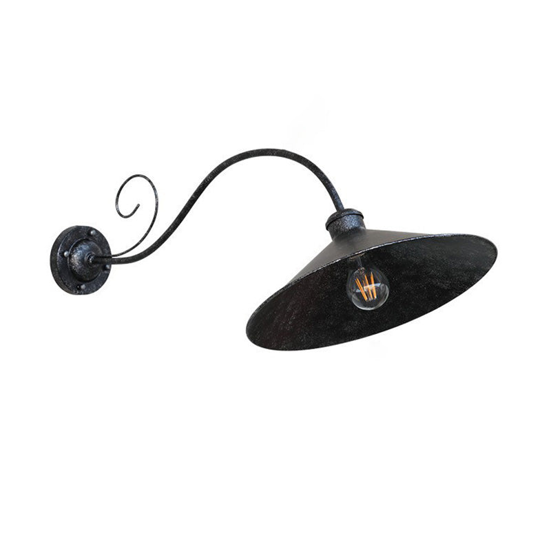 Iron Round Garden Outdoor Light