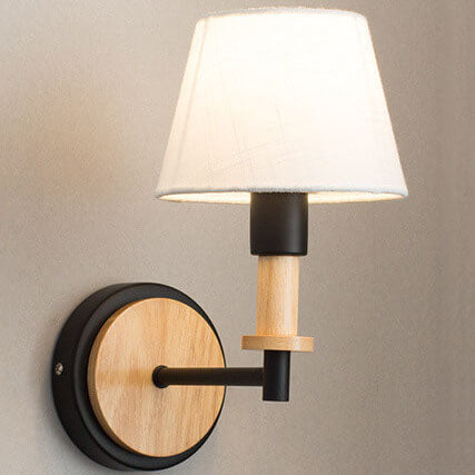 Wooden Tubular Wall Lamp