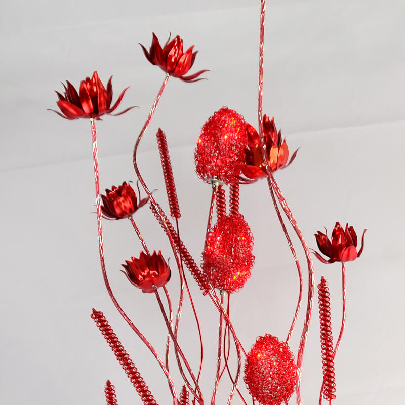 Romantic Handmade Lotus Flower Floor Lamp