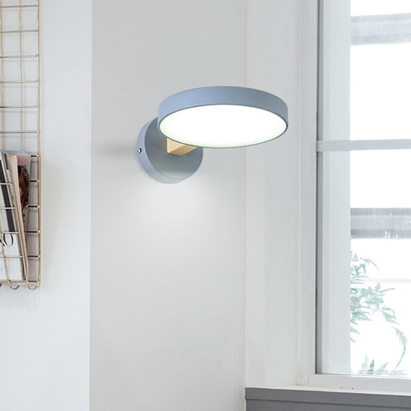 Round Macaron Color Wall Lamp