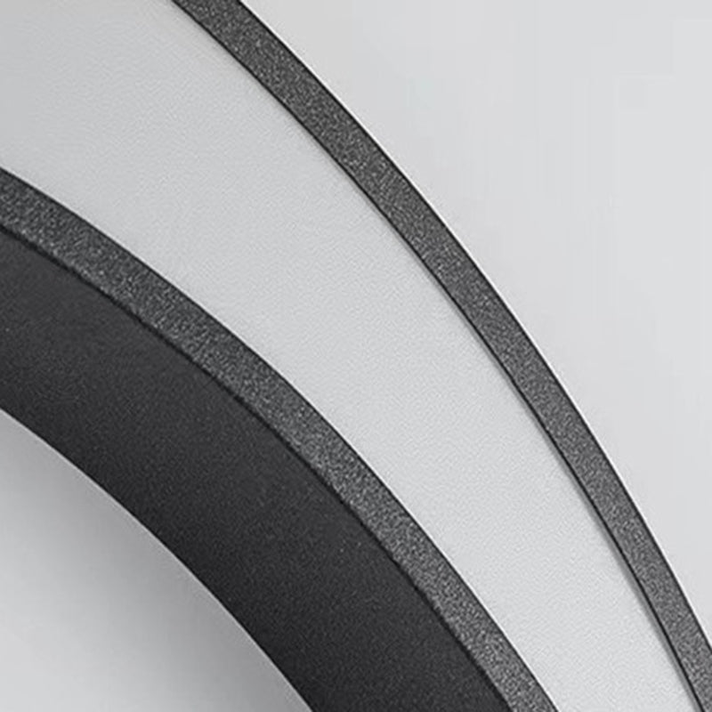 Crescent Circle Stainless Steel Outdoor Light
