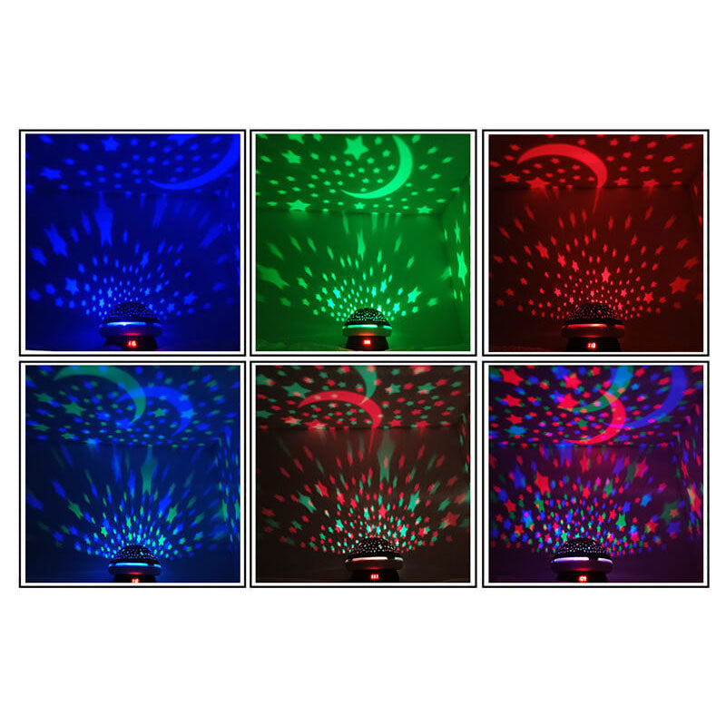 Mushroom Star ABS Projection Table Lamp