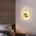 Ice Cracked Glass Copper Wall Lamp