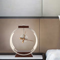 Clock Design Wireless Charging Table Lamp