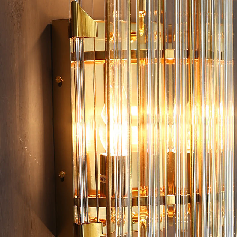 Stripe Hardware Crystal 2/4 2-Light Wall Lamp