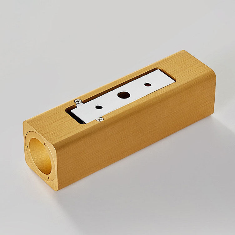 Brushed Aluminum Rectangular Column Wall Lamp