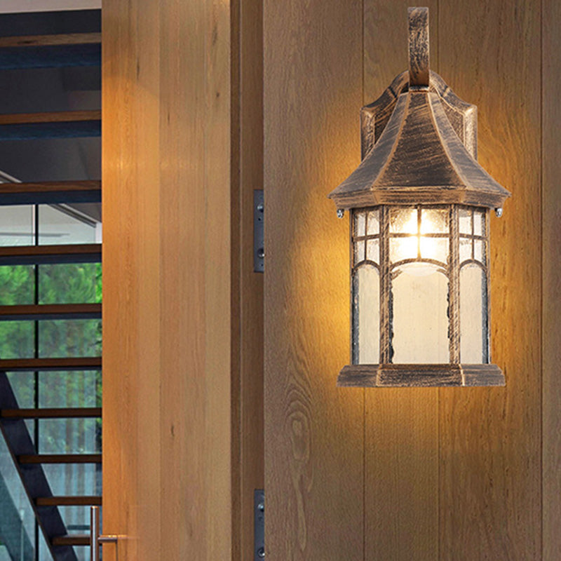 Aluminum Glass Conical Prism Outdoor Light