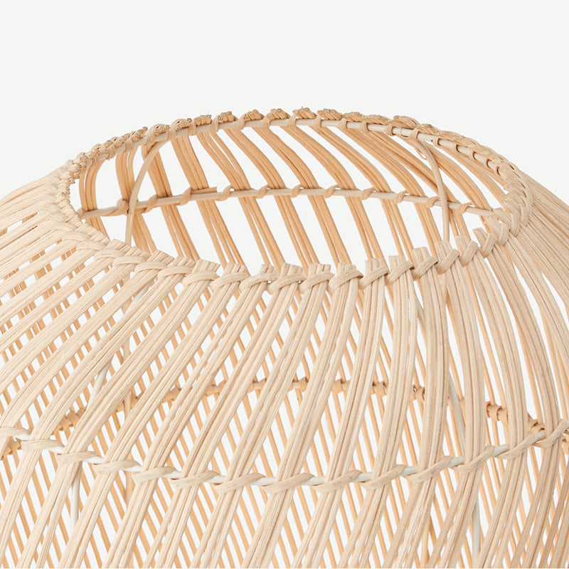 Rattan Weaving Cage Iron Floor Lamp