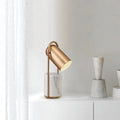 Hardware Bell Marble Column Table Lamp