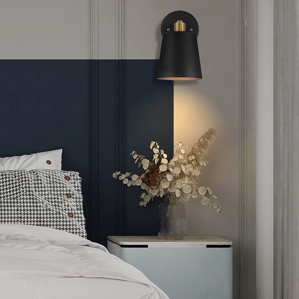 Cylinder Iron Bedroom Wall Lamp