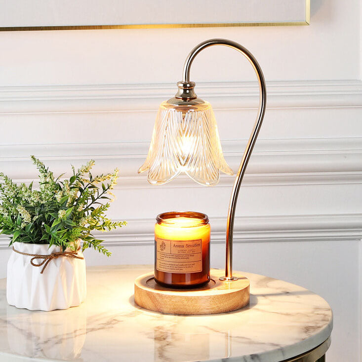 Log Marble Melting Wax Table Lamp