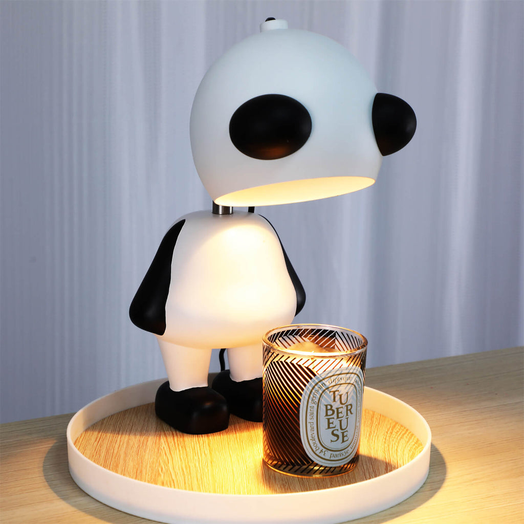 Cartoon Panda Resin Melting Table Lamp