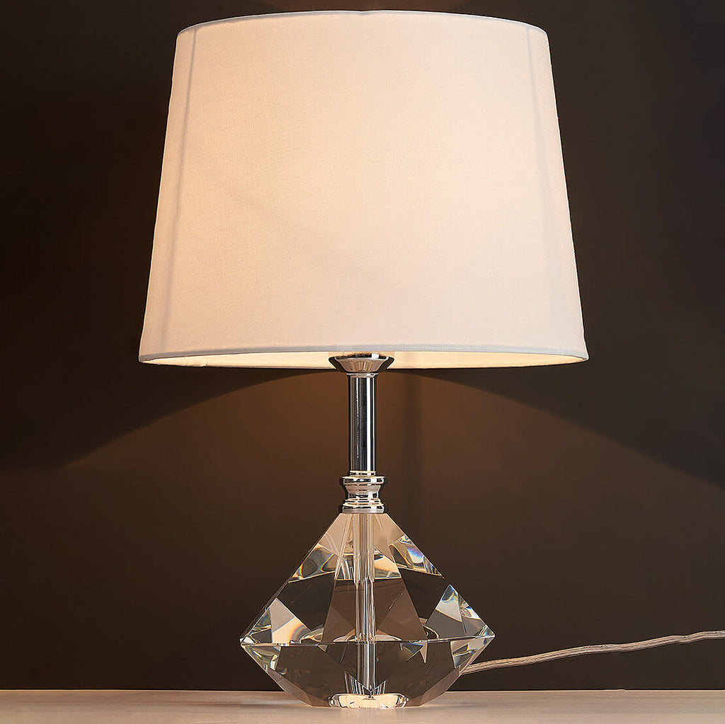 Crystal Fabric Table Lamp