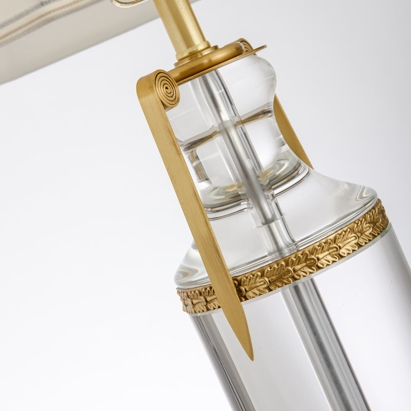 Octagonal Full Copper Crystal Table Lamp