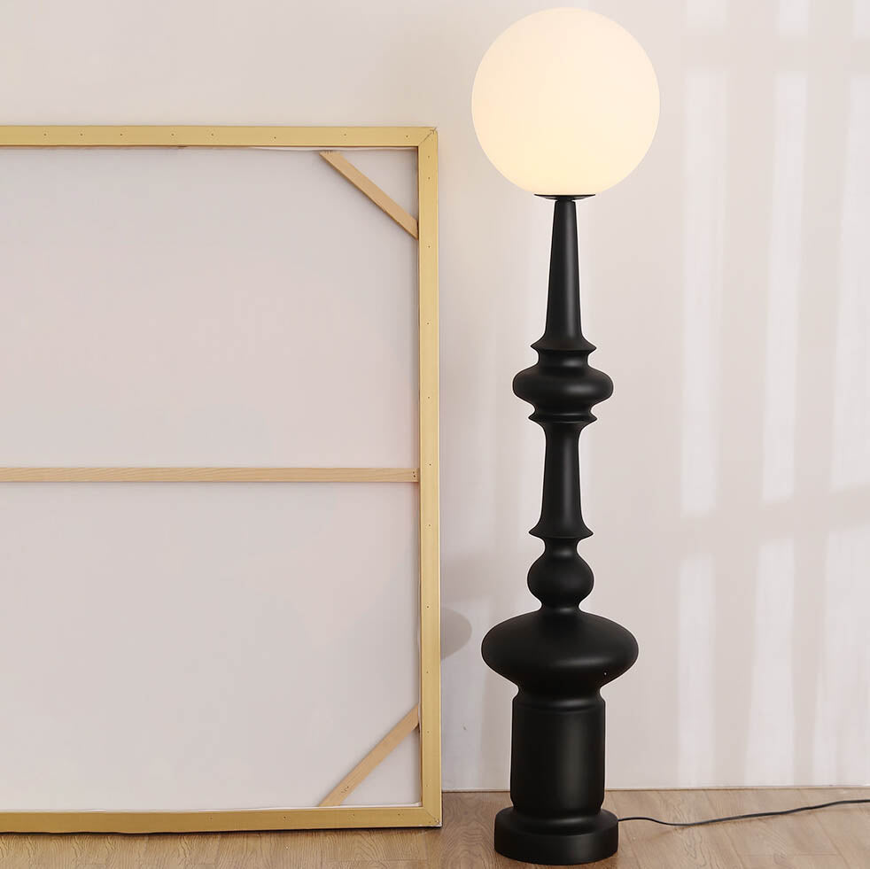 Sphere Roman Chess Column Floor Lamp