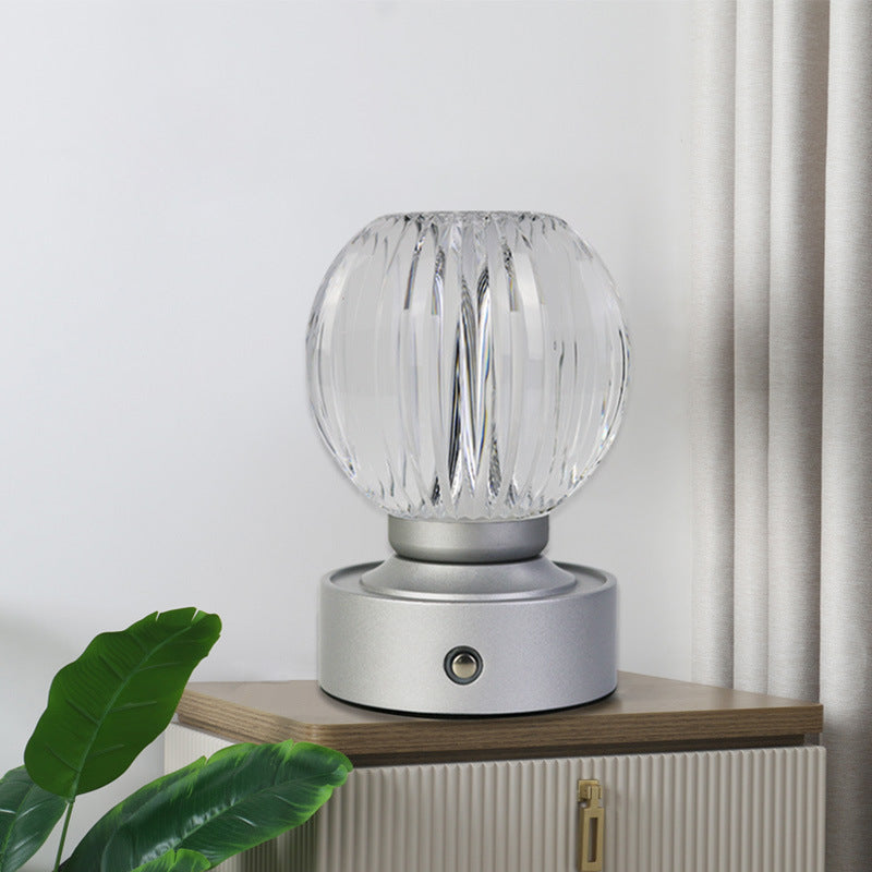 Acrylic Round Ball Wireless Table Lamp