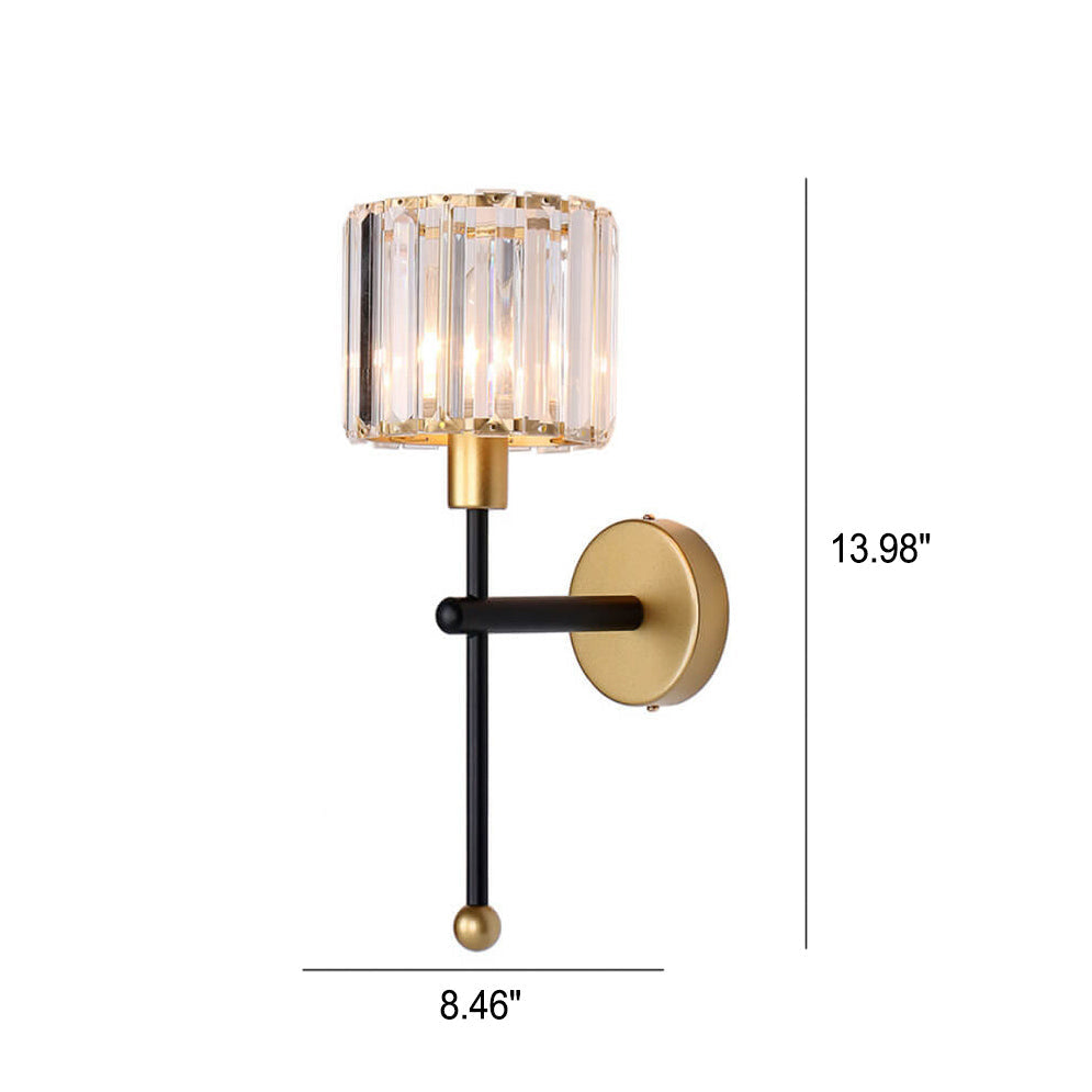 Crystal Long Arm Wall Lamp