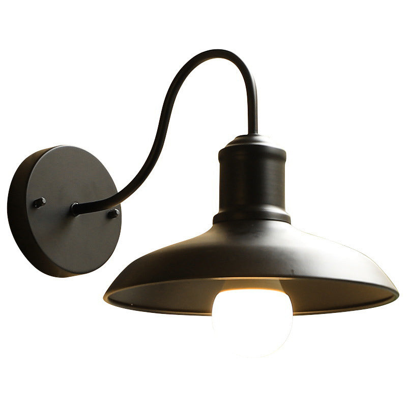 Loft Dome Iron Bent Outdoor Light