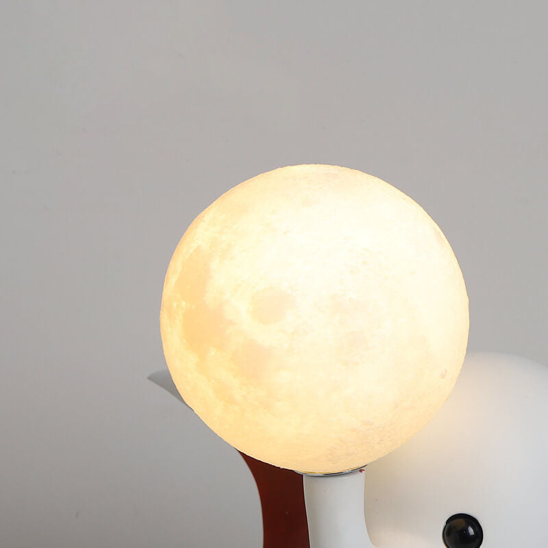 Cartoon Elephant Moon Resin Table Lamp