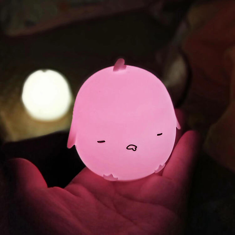 Cartoon Chick Silicone Mini Table Lamp