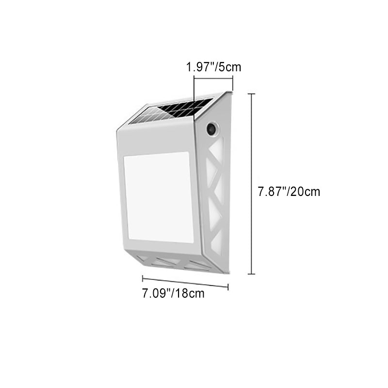Square Stainless Steel PP Outdoor Light