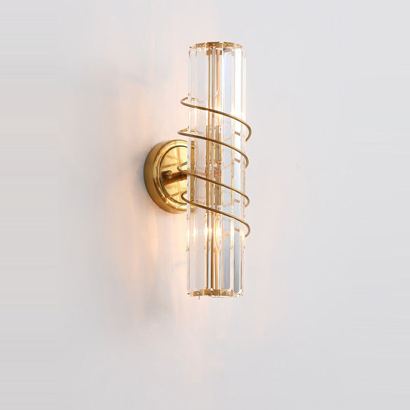 Crystal Column 2-Light Wall Lamp