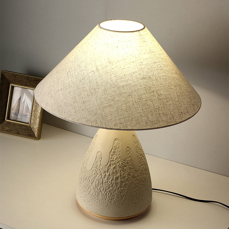 Dome Clay Fabric Living Table Lamp
