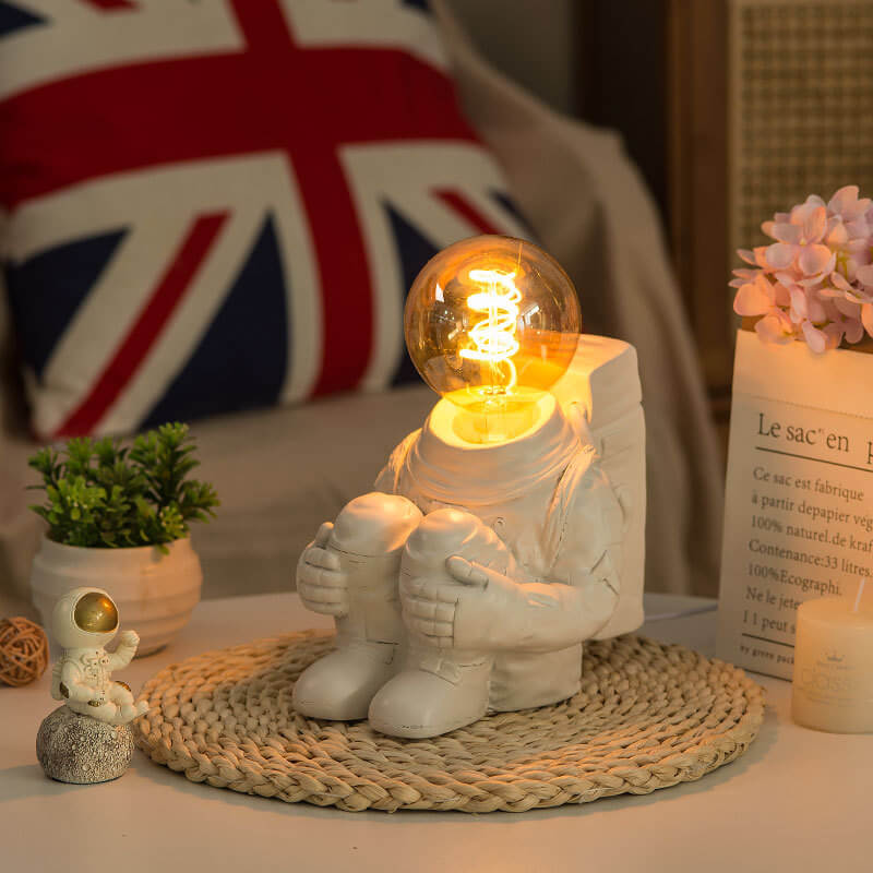 Astronaut Resin Glass Bedroom Table Lamp