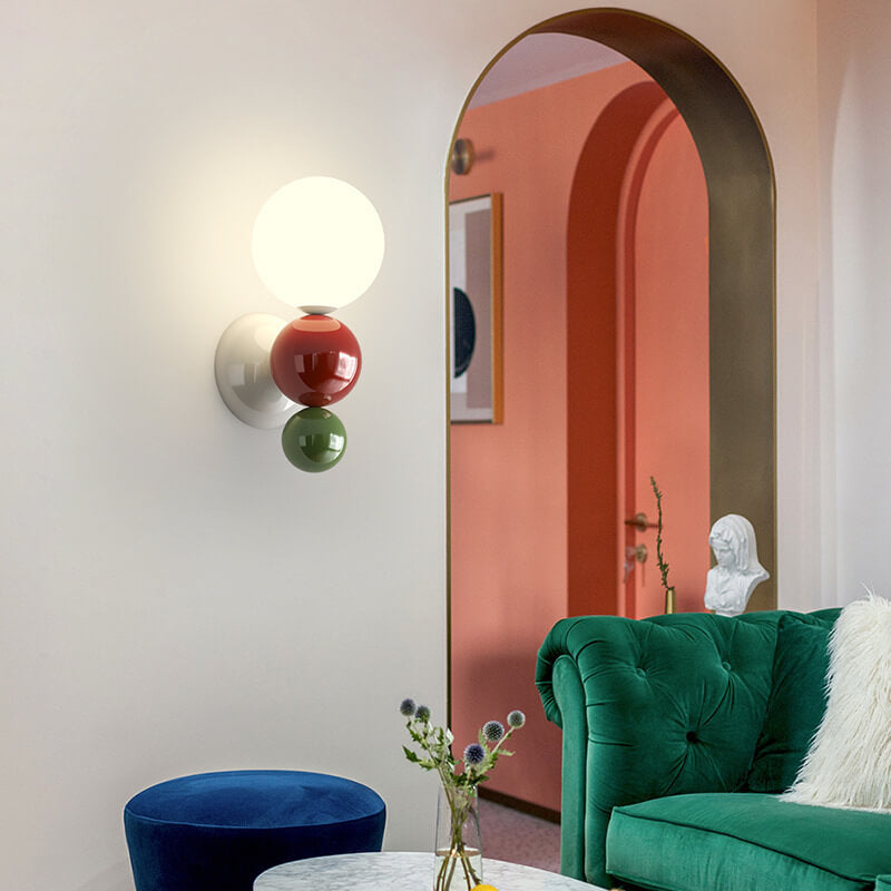 Cream Style Children's Wrought Wall Lamp