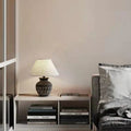 Cone Fabric Round Ceramic Table Lamp