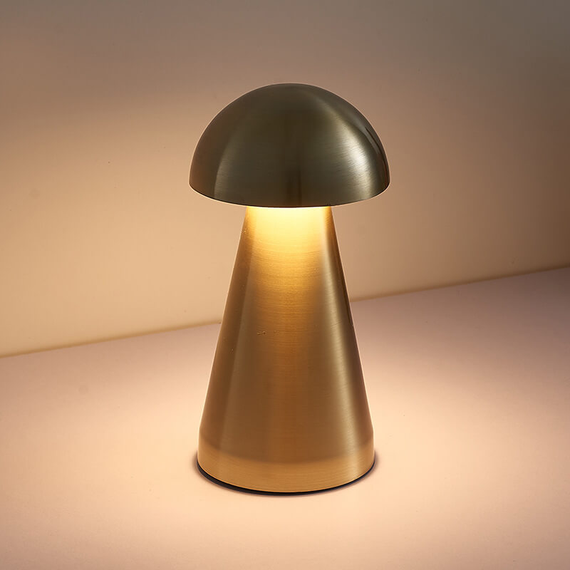 Wrought Iron Mushrooms Table Lamp