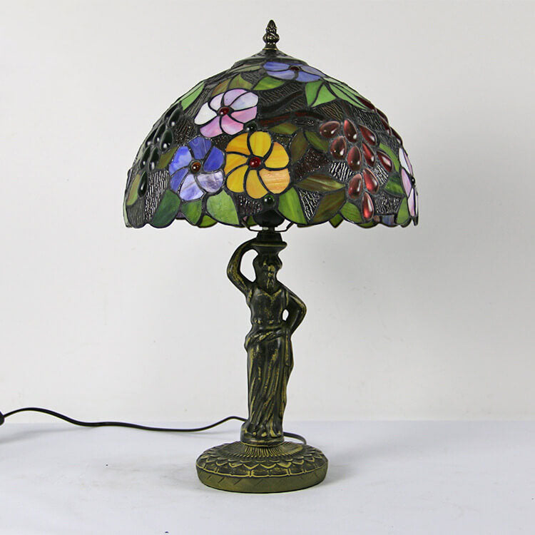 Grape Glass Metal Resin Table Lamp