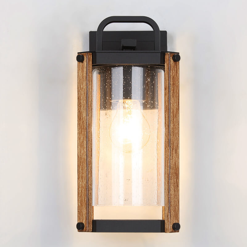 Rectangle Aluminum Iron Glass Outdoor Light