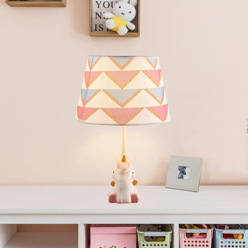 Fun Cartoon Pattern Resin Table Lamp